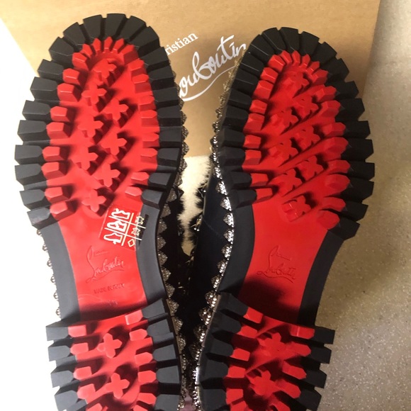 - Christian Louboutin Yeti Studded Boot Black 35 / 5 - Picture 14 of 14